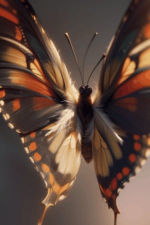 A stunning photograph of a butterfly in mid-flight, captured by renowned nature photographer Thomas Marent. The vibrant colors of the butterfly's wings are highlighted against a blurred background, giving a sense of movement and freedom. (High resolution, macro shot, trending on National Geographic)