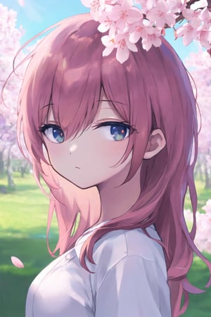 hd, HDR, UHD, 4k, 2k, 6k, 8k, ultra HD, high graphics, best graphics, highest quality, best quality, ultra quality, (((masterpiece))), (((best quality))), ((ultra-detailed)), (illustration), (detailed light), an extremely delicate and beautiful, beautiful detailed eyes, sunlight, cherry blossoms, adult, Ishimi