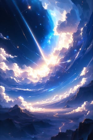 //quality, (masterpiece:1.3), (detailed), ((,best quality,)),//,landscape,scenery,(outer_space:1.4),(above the clouds:1.4),in space, galaxy,light_particles, milky way,