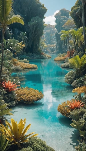 a magical lagoon,
