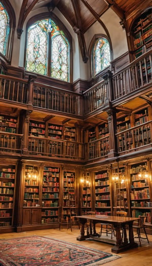 a magical library