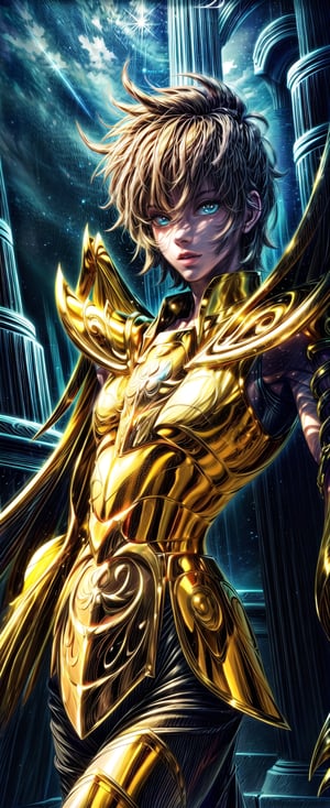 absurdres, highres, ultra detailed,Insane detail in face,  (boy_male_man:1.5), Gold Saint, Saint Seiya Style, Gold sagittarius Armor, Full body armor, no helmet, Zodiac Knights, white long cape, brown hair, Asian Fighting style pose,Pokemon Gotcha Style, gold gloves, long hair, long white cape, messy_hair,  Gold eyes, black pants under armor, full body armor, gold wings, beautiful old greek temple in the background, beautiful fields, full leg armor, ultrainstinct,FUJI,midjourney, battle_stance,Enhance,More Detail,Detailedface

PNG image format, sharp lines and borders, solid blocks of colors, over 300ppp dots per inch, 32k ultra high definition, 530MP, Fujifilm XT3, cinematographic, (photorealistic:1.6), 4D, High definition RAW color professional photos, photo, masterpiece, realistic, ProRAW, realism, photorealism, high contrast, digital art trending on Artstation ultra high definition detailed realistic, detailed, skin texture, hyper detailed, realistic skin texture, facial features, armature, best quality, ultra high res, high resolution, detailed, raw photo, sharp re, lens rich colors hyper realistic lifelike texture dramatic lighting unrealengine trending, ultra sharp, pictorial technique, (sharpness, definition and photographic precision), (contrast, depth and harmonious light details), (features, proportions, colors and textures at their highest degree of realism), gold wings, (blur background, clean and uncluttered visual aesthetics, sense of depth and dimension, professional and polished look of the image), work of beauty and complexity. perfectly symmetrical body.

(aesthetic + beautiful + harmonic:1.5), (ultra detailed face, ultra detailed eyes, ultra detailed mouth, ultra detailed body, ultra detailed hands, ultra detailed clothes, ultra detailed background, ultra detailed scenery:1.5),

3d_toon_xl:0.8, JuggerCineXL2:0.9, detail_master_XL:0.9, detailmaster2.0:1.5, perfecteyes-000007:1.3


Reality XL:0.8, coloredSclera-000010:1.9, beautifulDetailedEyes_v10:0.6
,add_detail:0.8,Movie still,add_more_color:0.8,LineAniRedmondV2-Lineart-LineAniAF:1.1, SDXLanime:0.8, EpicAnimeDreamscapeXL:1.3, more details XL, Midjourney_Style_Special_Edition_0001:0.8,