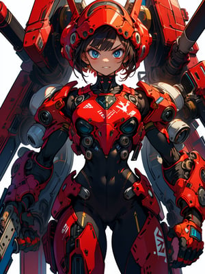 masterpiece, best quality, high Resolution,
heavy tank, tank girl, perfect face, bodysuit,weapon,ROBORT,dual wielding twin buster rifle,