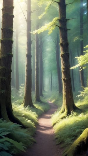 In a large forest most of it is forest. Bright, exquisite, dreamy