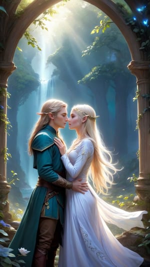 Enraptured by the elven maiden's beauty and grace, the lost wanderer finds himself inexorably drawn to her side, his heart yearning for a connection that transcends boundaries. In her presence, he finds a sense of belonging, a longing fulfilled amidst the grandeur of the elven court.

*Tensor Art Prompts:*
- Enraptured Heart
- Yearning Connection
- Sense of Belonging
