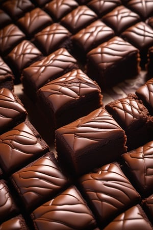 brownie, macro photography, close-up, hyper detailed, sharp focus, studio photo, intricate details, highly detailed