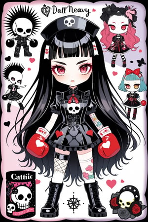 1girl, STICKER ART,Envision a doll latex nurse in Gothic accessories wearing bulky red BOXING gloves pastel goth, Catholicpunk aesthetic art, gloved hands, cute Little girl, goth girl in a fusion of Japanese-inspired Gothic punk fashion, glasses, skulls, dark, got, tight corset, incorporating traditional Japanese motifs and punk-inspired details,Emphasize the unique synthesis of styles, (symbol\), pastel goth,dal,colorful,chibi emote style,artint,score_9, score_8_up ,heavy makeup, earrings,candycore outfits,pastel aesthetic,Maximalism Pink Lolita Fashion,
Clothes with kawaii prints inspired by Decora, cute pastel colors, heart ,emo, kawaiitech, dollskill,chibi,Eyes