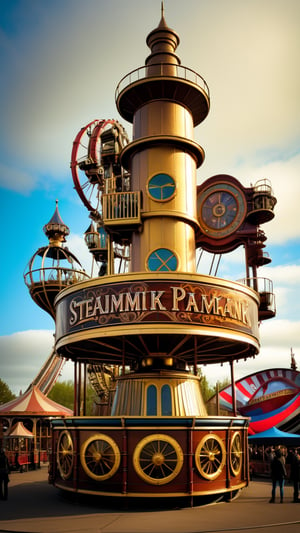 steampunk amusement park