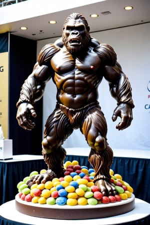 World Pastry Cup,
Beautiful King Kong sculpture made of candy and chocolate