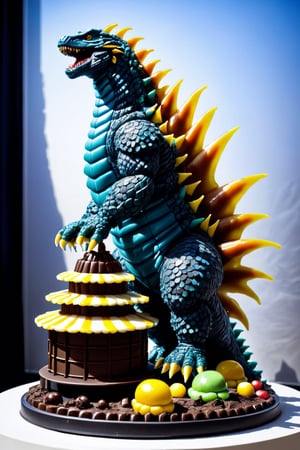World Pastry Cup,
Beautiful Godzilla sculpture made of candy and chocolate
