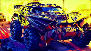 mad max style lunar rock color All-terrain vehicle with colored tire lettering parked on the side of a road next to a tree, nostalgic 8k, restomod, ultra - realistic, ultra-realistic,Realism,Epicrealism,mxsuv,Head direction,Head direction,The war damaged the paint,Industrial machinery,Hard line,Halley,bulldozer,Unreal Engine rendering,realistic,gun,f117,Stealth aircraft coating,scale,Cast metal texture,MetalAI