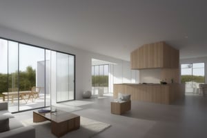 a futuristic house designed by calatrava, bamboo design, realist, render, 8 k 