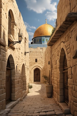 Army man are searching area, background :(
ancient streets of Jerusalem. to showcase the eternal beauty of this city. Highlight the significance of Jerusalem as a spiritual center for Muslims and its connection to., Jerusalem city background texture with intricate details, highly detailed, cinematic lighting, 4K, painting, illustration, thomas kinkaid, trending on art station), photo,more detail XL,c_car,Concept Cars