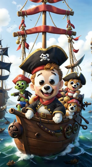 many cutties Dogs, Captain , Photography, 3D, ultra, ,brccl, pirate,echmrdrgn