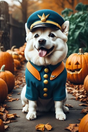 Amazing captain dogs and cute crews ,photography, best quality, medium shot,BugCraft,brccl,stworki,halloween,comic book