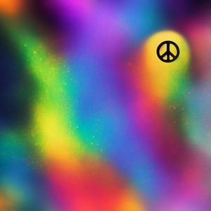 (good detail, simple detail, great look, amazing look, good quality, best quality, high_resolution), peace_symbol, circle in fourths, perfect circle, complete circle, 1circle, single circle, three lines in circle into fourths, purple circle, rainbow_backdrop