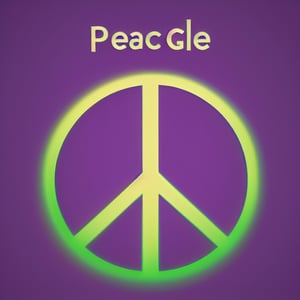 peace_symbol, circle in fourths, perfect_circle, complete_circle, 1circle, single circle, purple_backdrop, good detail, simple detail, high_resolution