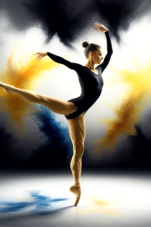 (beautiful mixed, molatto, mix black and white, gymnast, with a leotard, flipping, cartwheel , in the air, type 3 hair, practice, rhythmic gymnastics, artistic gymnastics, realistic, portrait, elegance, beauty, maturity, dancing, figures, dance studio background. 