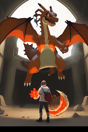 photo of the most beautiful artwork in the world with Charizard, Pokémon, 
