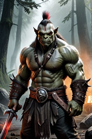 Prompt
a muscular orc with Mohawk (martial arts master:0.7) battle (Orc:1.2) mafioso, Orc holding a crude spiked club studded. He has red eyes and a bandana. Orc is lord of the rings inspired, but he wields the Orc Axe with fierce determination.
The morning sunrise highlights him with impeccable (cinematic backlighting) as it burns away the morning mist of the jungle. perfectly drawn hands, cinematic scene, dramatic lighting, hyperdetailed photography, soft light, full body portrait, cover. shot on Blackmagic Pocket Cinema Camera 6K Pro and a Sigma Cine Prime 35mm f/1.4 lens (f/4.0, moderate ISO)
