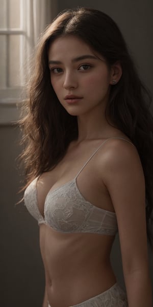 In an 8K Ultra HD masterpiece, Yukisakura captures a captivating woman's portrait in a moonlit setting. Softly lit, her features glow with subtle nuance, as if bathed in the precision of Sargent's brushstrokes. Her gaze, an intricate tapestry of shadows and light, beckons like da Vinci's masterwork. Cascading hair frames her face, while shadows dance across her features, deepening her enigmatic aura. In a frontal composition, the woman's eyes lock onto the viewer, inviting a connection to the secrets hidden beneath her captivating gaze.