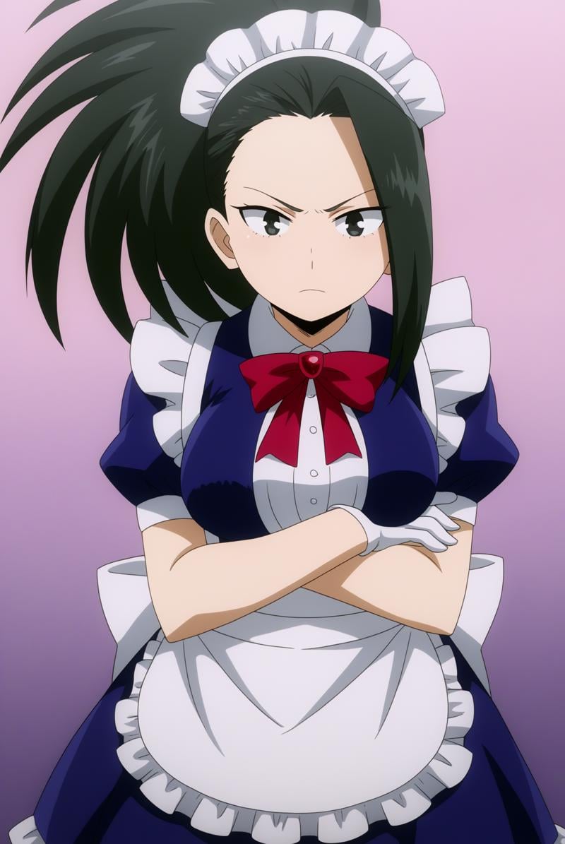 Yaoyorozu_Momo,  solo,  Maid Outfit by Ttan on Tensor.Art