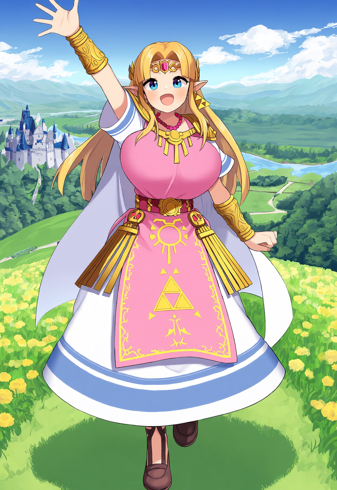 1girl,  princess zelda,  a link between worlds by Alt4Pai on Tensor.Art