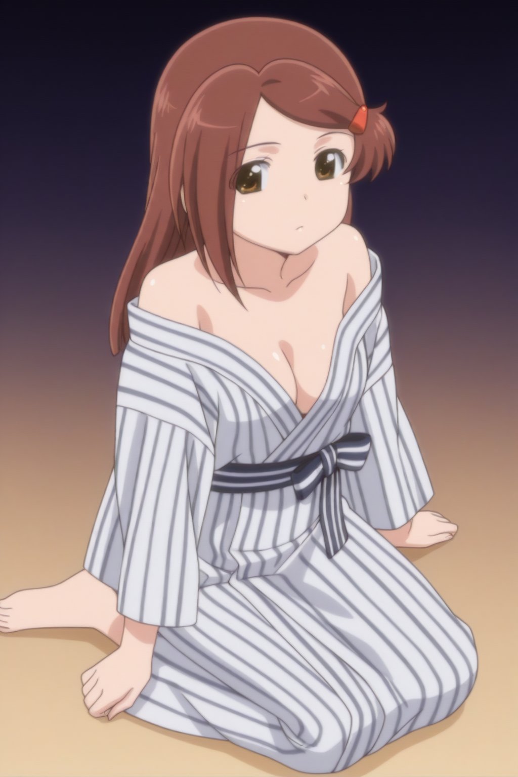 Ako Suminoe,  bare shoulders,  barefoot by reprinter on Tensor.Art