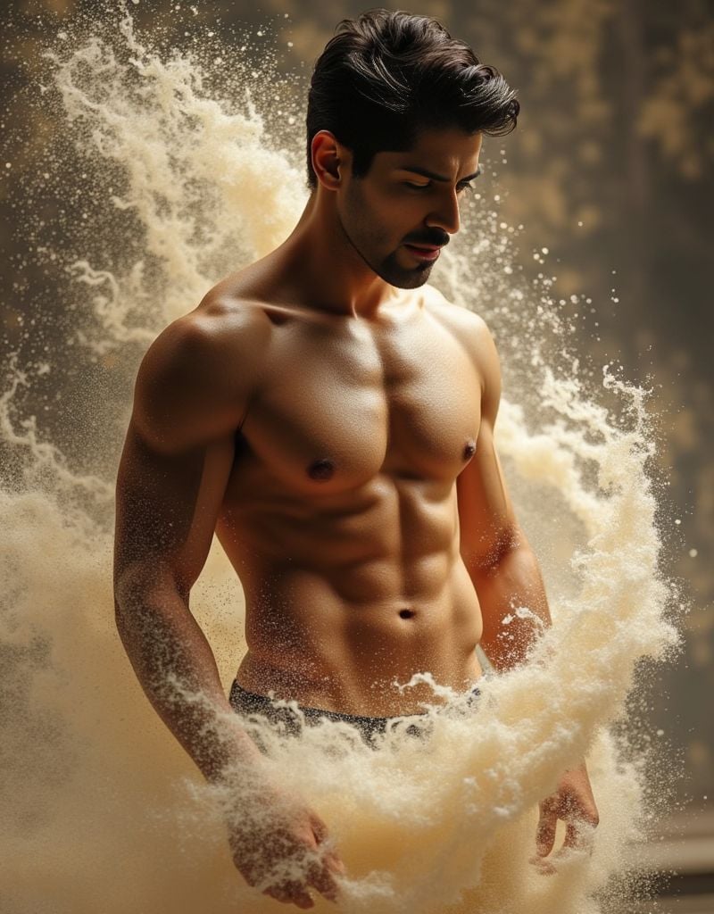 Smaran Sahu ,  shirtless ,  3d rendering for a realistic by HottiesnHotties on Tensor.Art