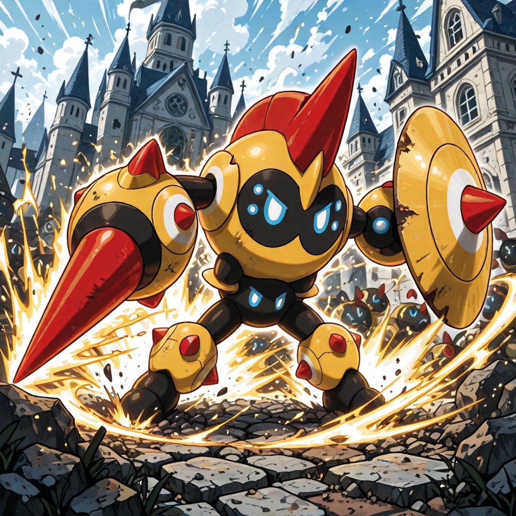1creature,  solo,  Mega_Falinks \(Pokemon\) by スライムナイト on Tensor.Art