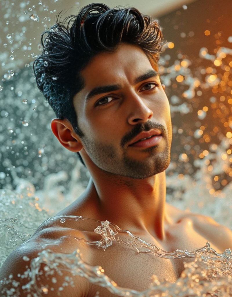 Smaran Sahu ,  shirtless ,  3d rendering for a realistic by HottiesnHotties on Tensor.Art