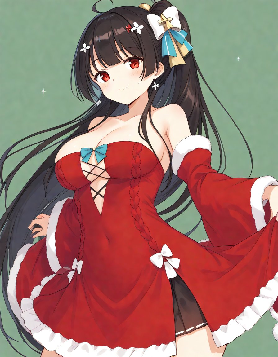 agano \(azur lane\),  santa costume,  BREAK score_9 by miaomiao on Tensor.Art