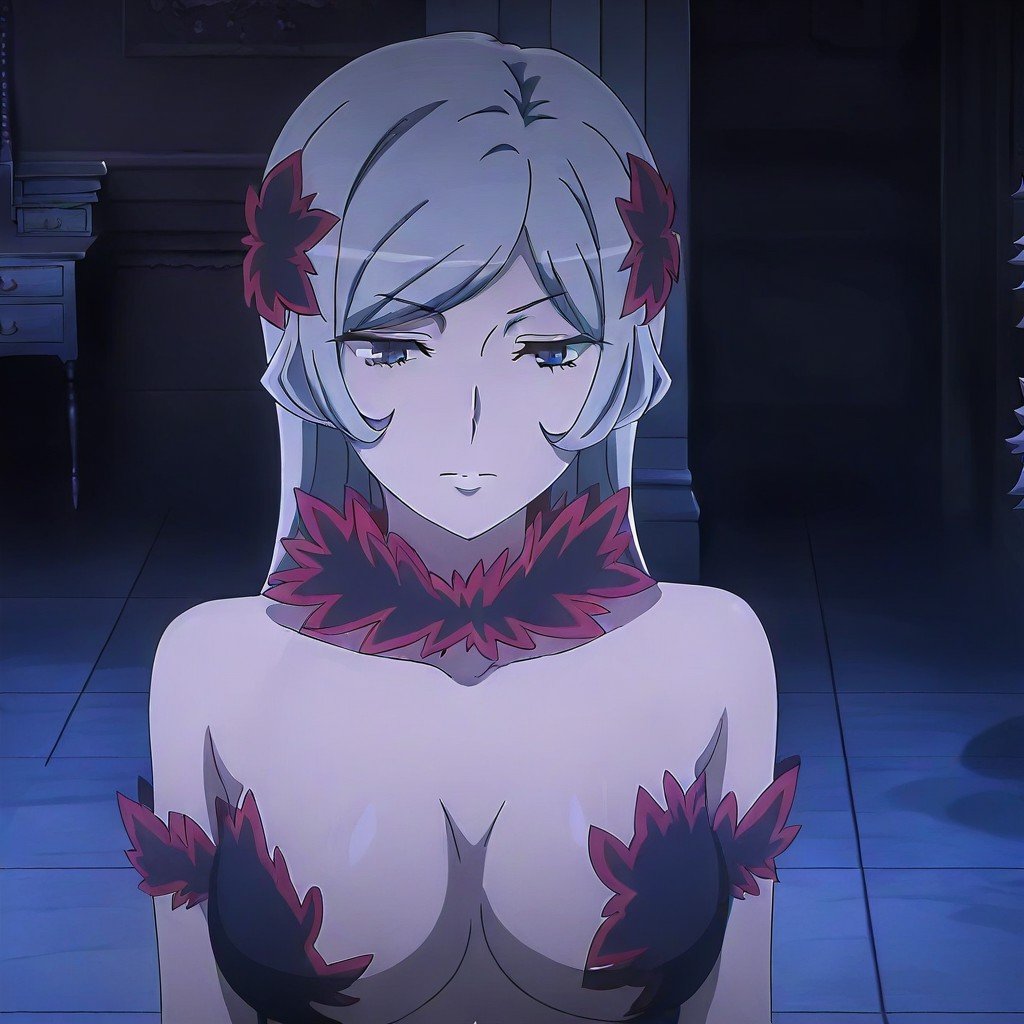 breasts,  long hair,  cleavage by Hot Anime Girls on Tensor.Art