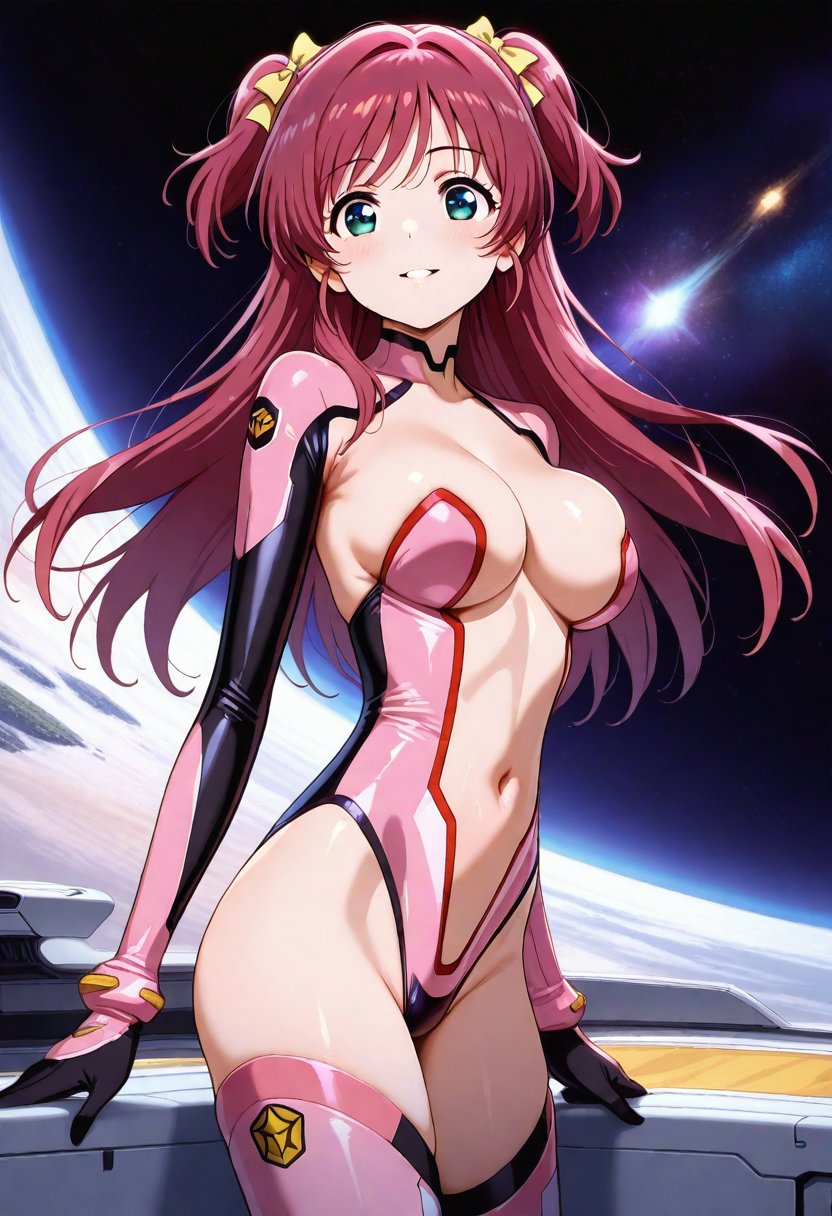 pink suit,  sexy_bodysuit,  thighhighs by JustReprint on Tensor.Art