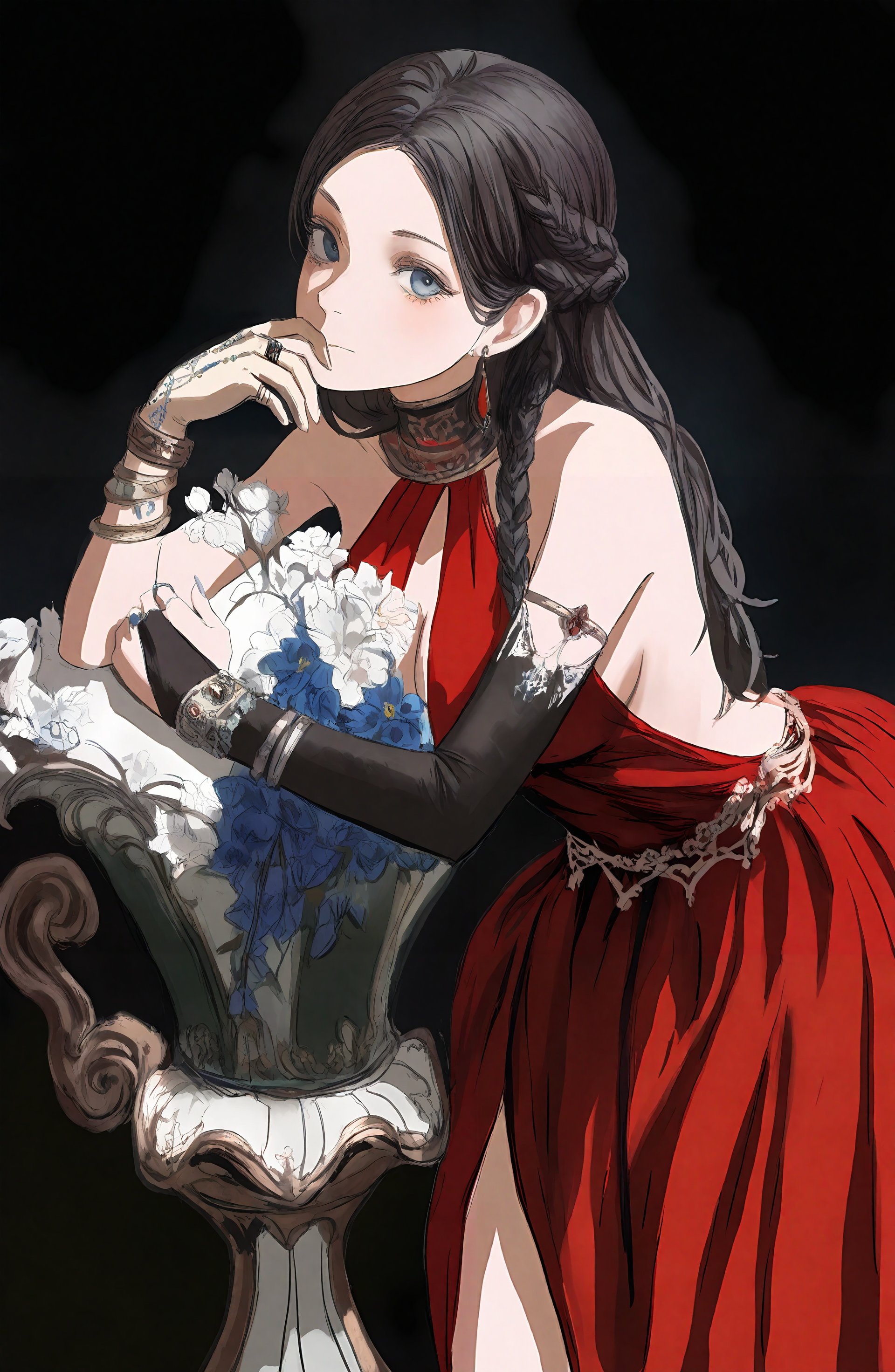 1girl,  solo,  long_hair by 子行将夜 on Tensor.Art