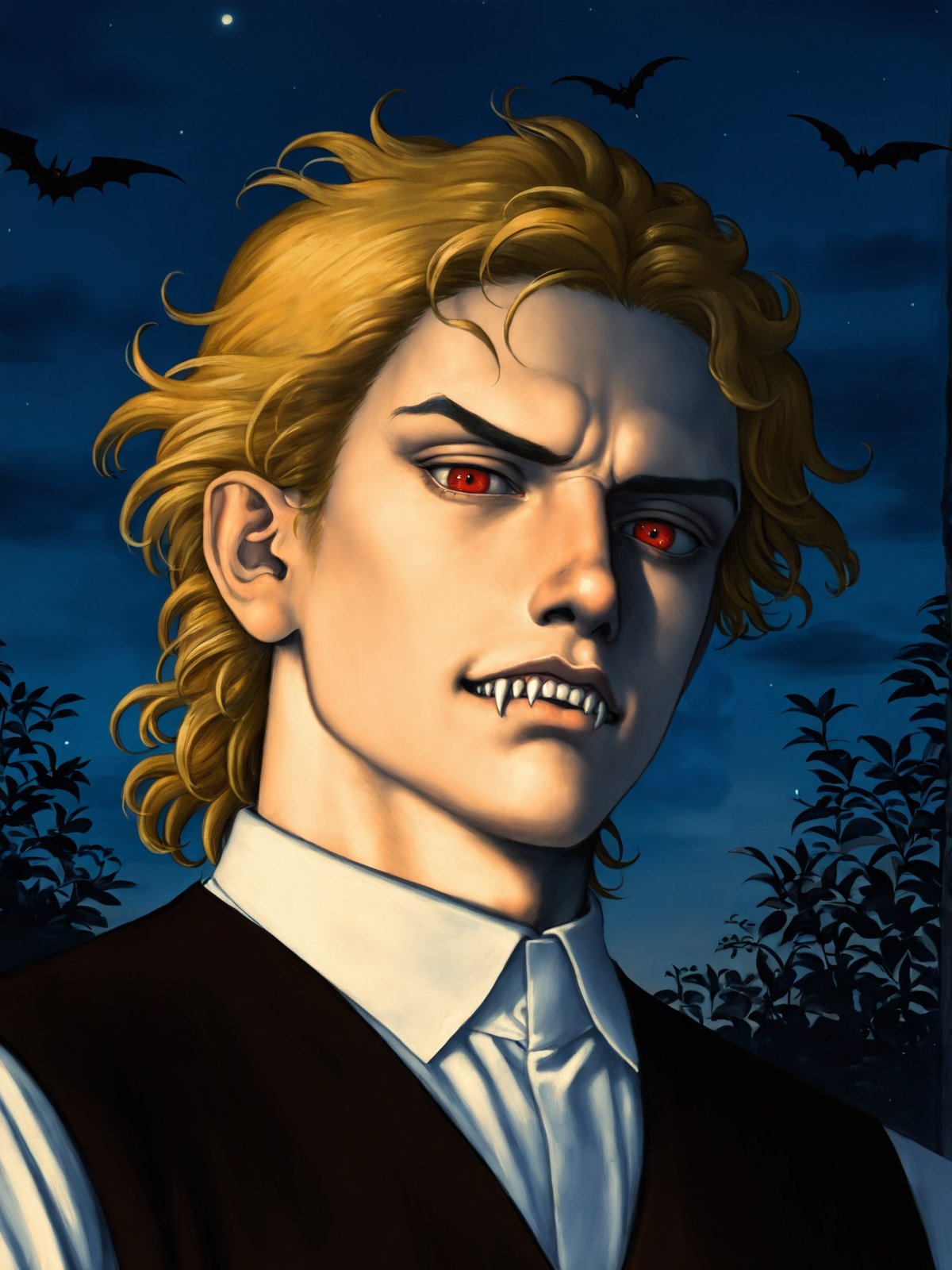 1boy,  dio brando,  upper body by Relictor on Tensor.Art