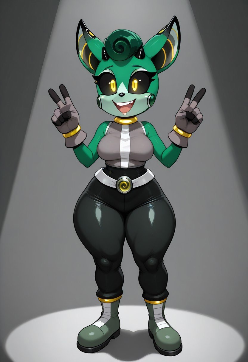 solo female,  Cassia the Pronghorn,  cyborg by BassVelvet2j378 on Tensor.Art