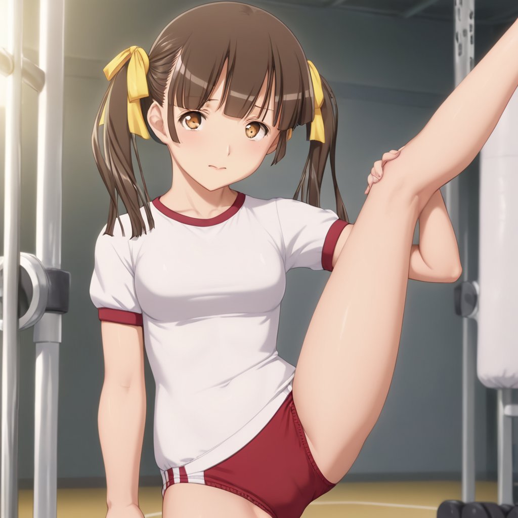 hiiragi mayuka,  twintails,  yellow ribbon by Stigma Head on Tensor.Art