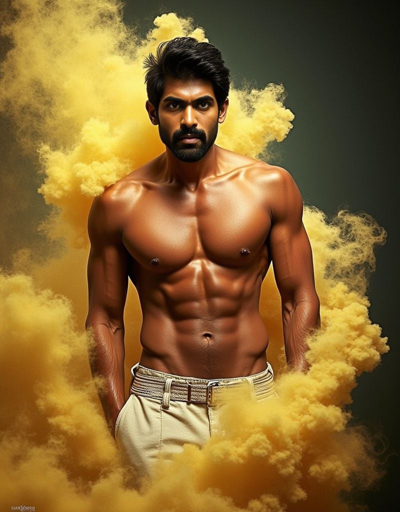 rana daggubati ,  shirtless ,  3d rendering for a realistic by HottiesnHotties on Tensor.Art