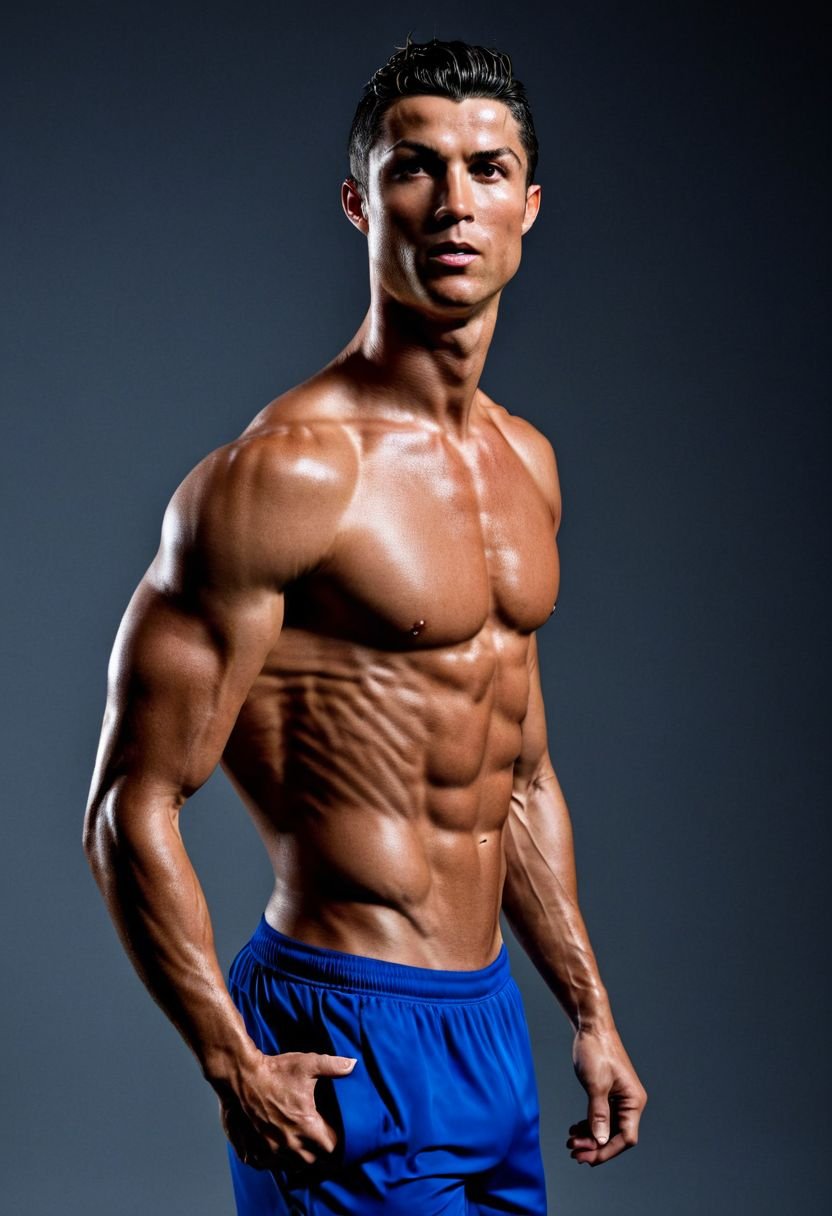 Cristiano Ronaldo a man ,  big thighs,  handsome by HottiesnHotties on Tensor.Art