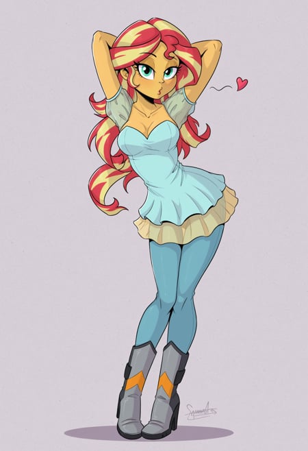 masterpiece,  best quality,  sunset shimmer by CliffJumper on Tensor.Art