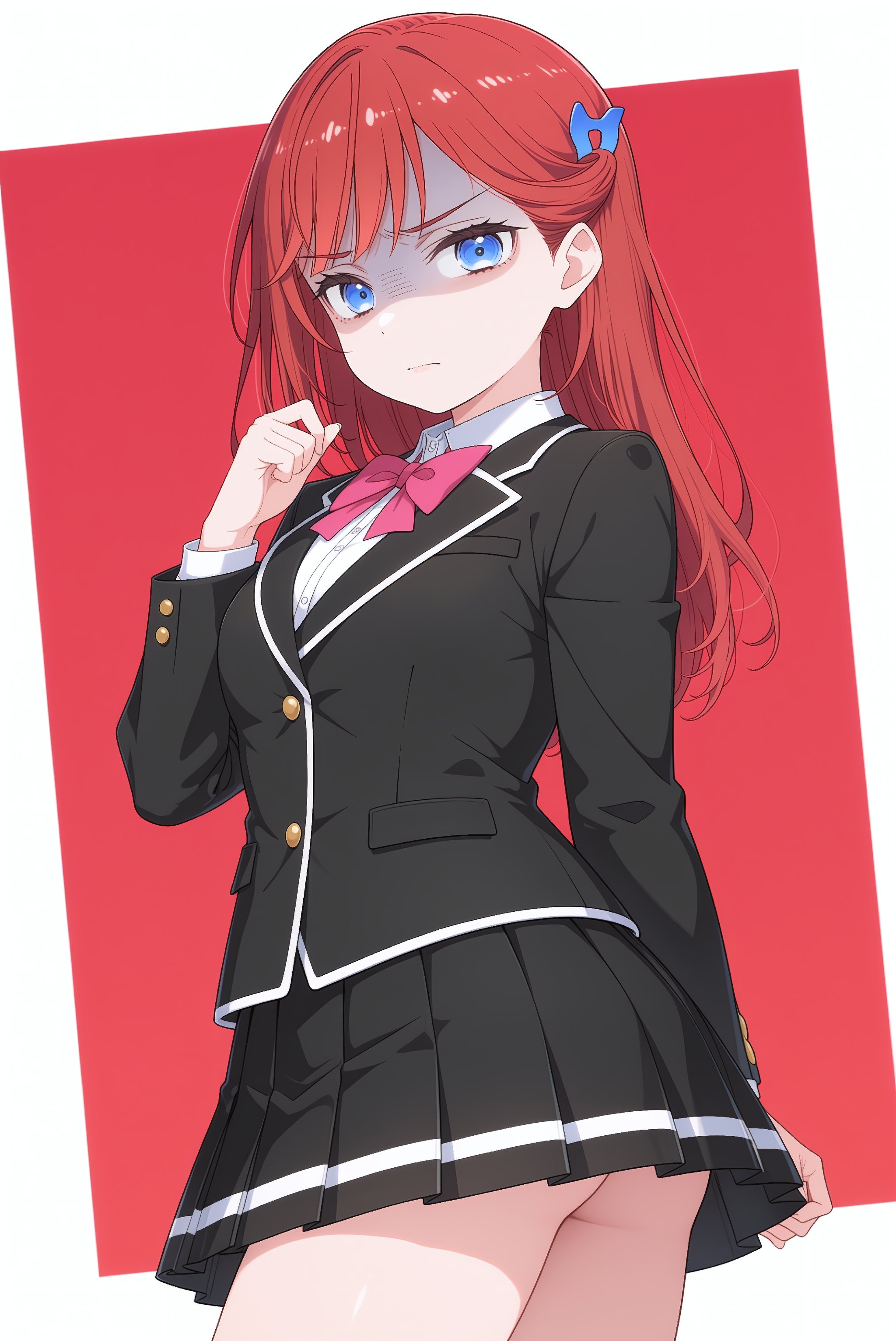 kinjo maika,  red hair,  long hair by RineAI on Tensor.Art