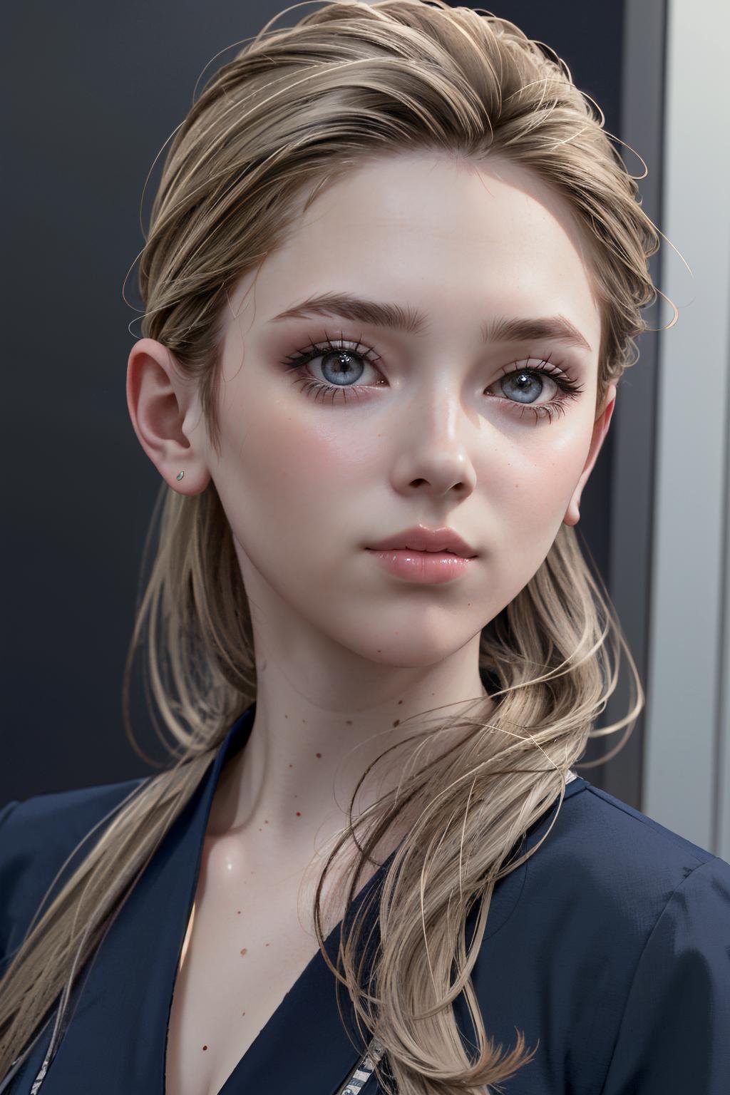 ((ultra detailed, masterpiece, absurdres)) <lora:DBHChloe:0.8>DBHChloe, 1girl, long hair, blonde hair, portrait