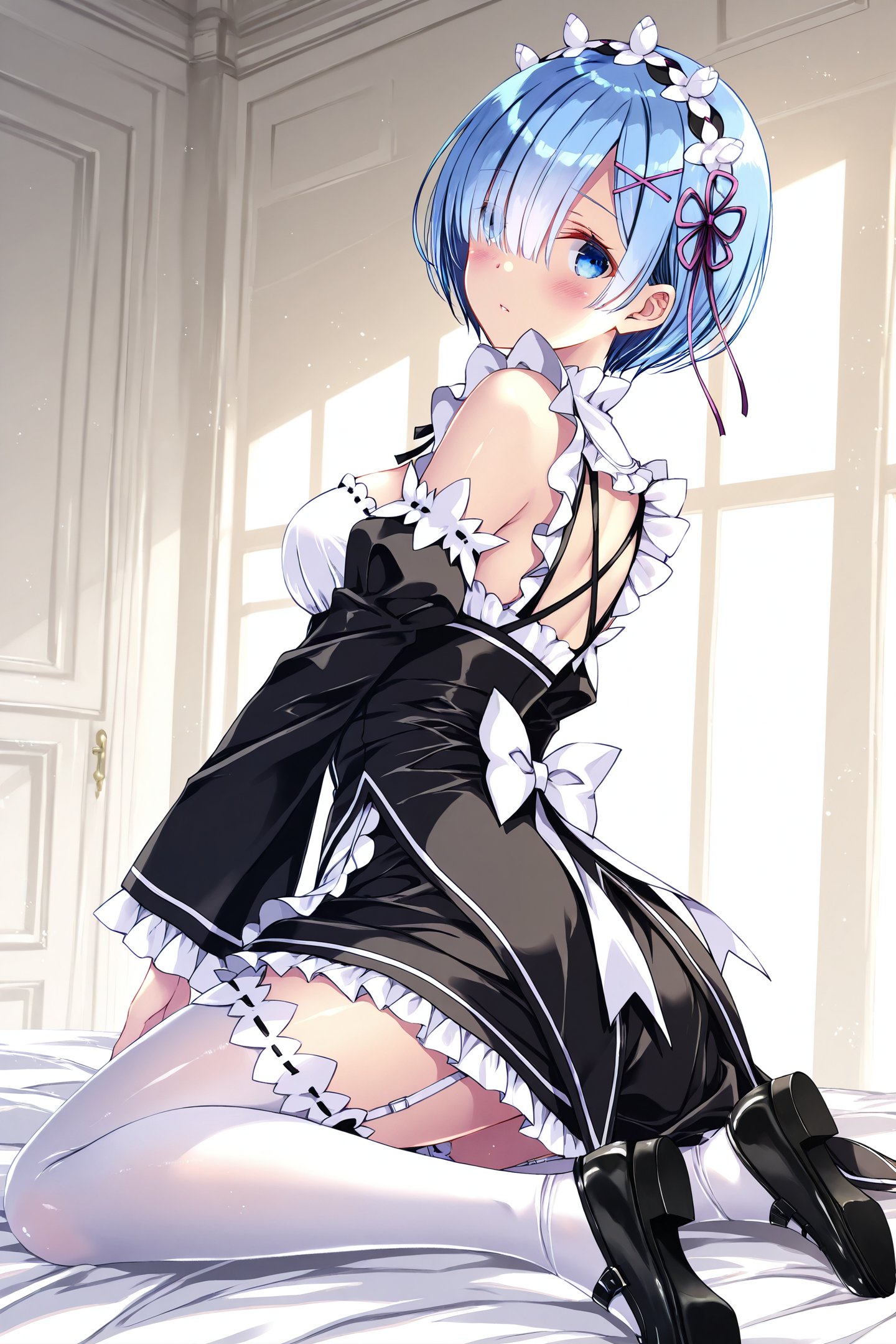 kobayashi chisato Style,  1girl,  rem \(re:zero\) by flyx3 on Tensor.Art