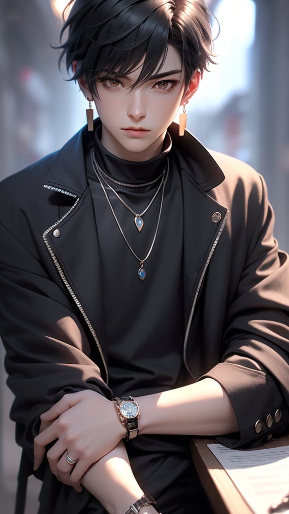 CG,  jewelry,  black hair by 一念 on Tensor.Art