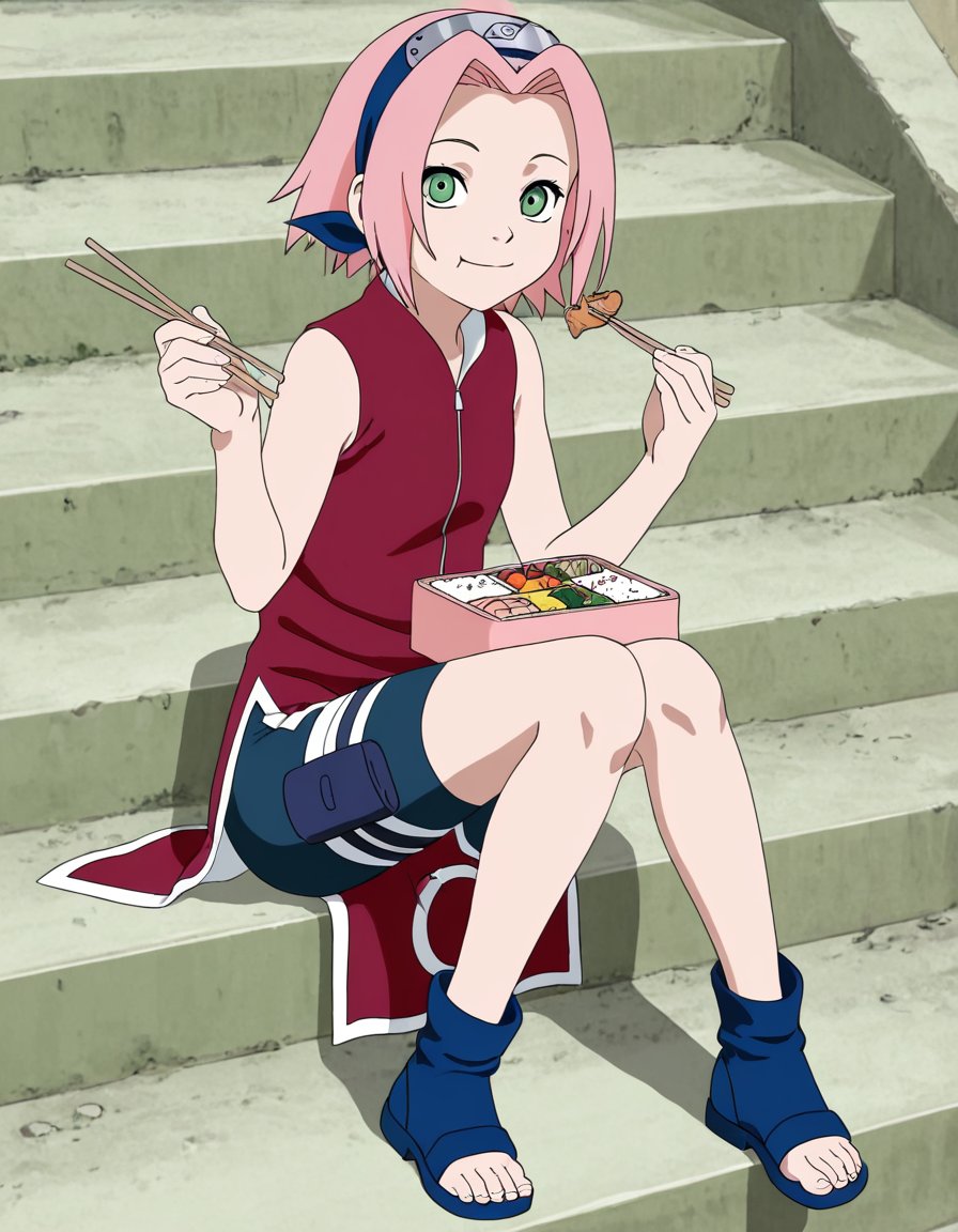 S4kur4_H4run0,  pink hair,  green eyes by yaho_813 on Tensor.Art