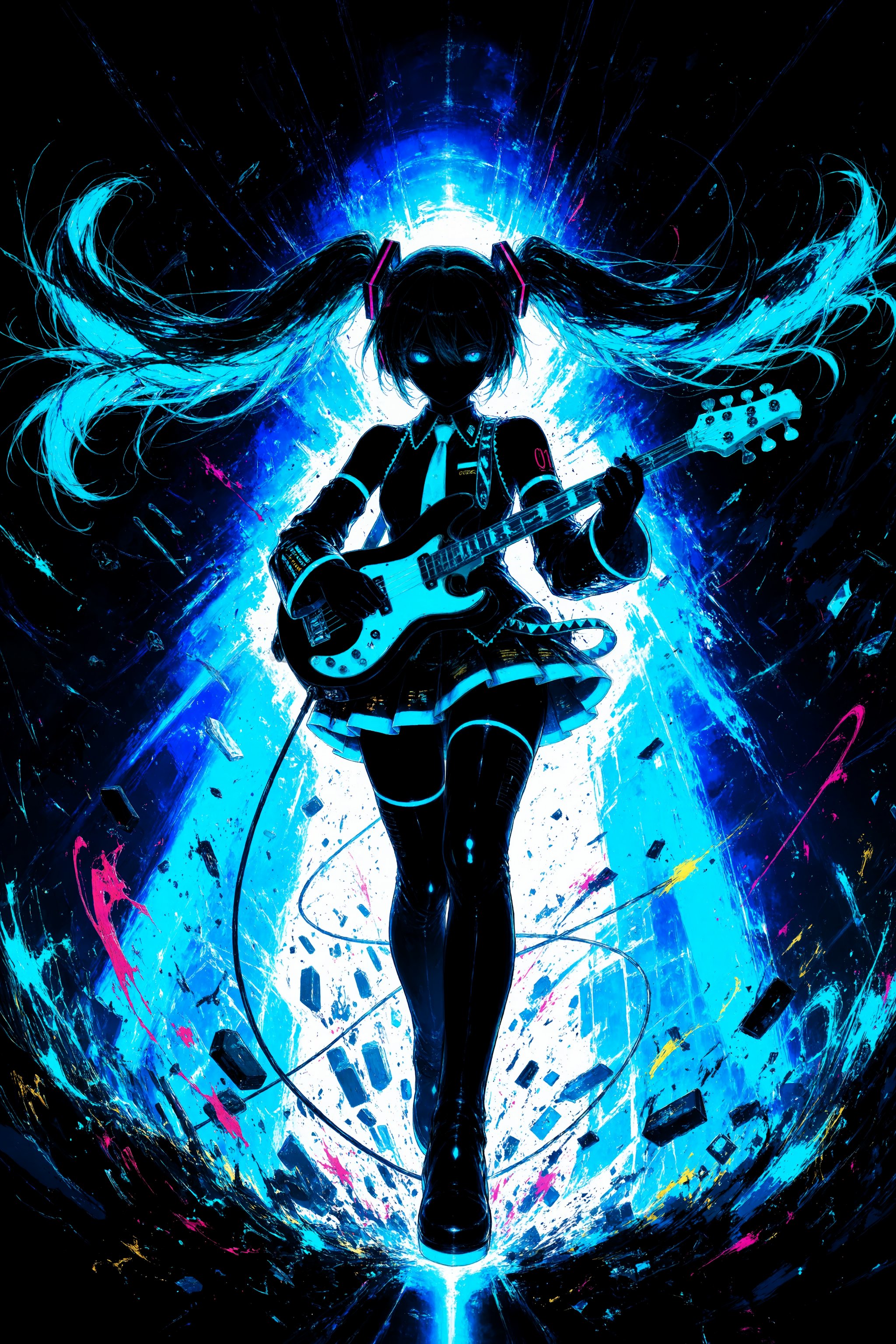 1girl,  hatsune miku, by miaomiao on Tensor.Art