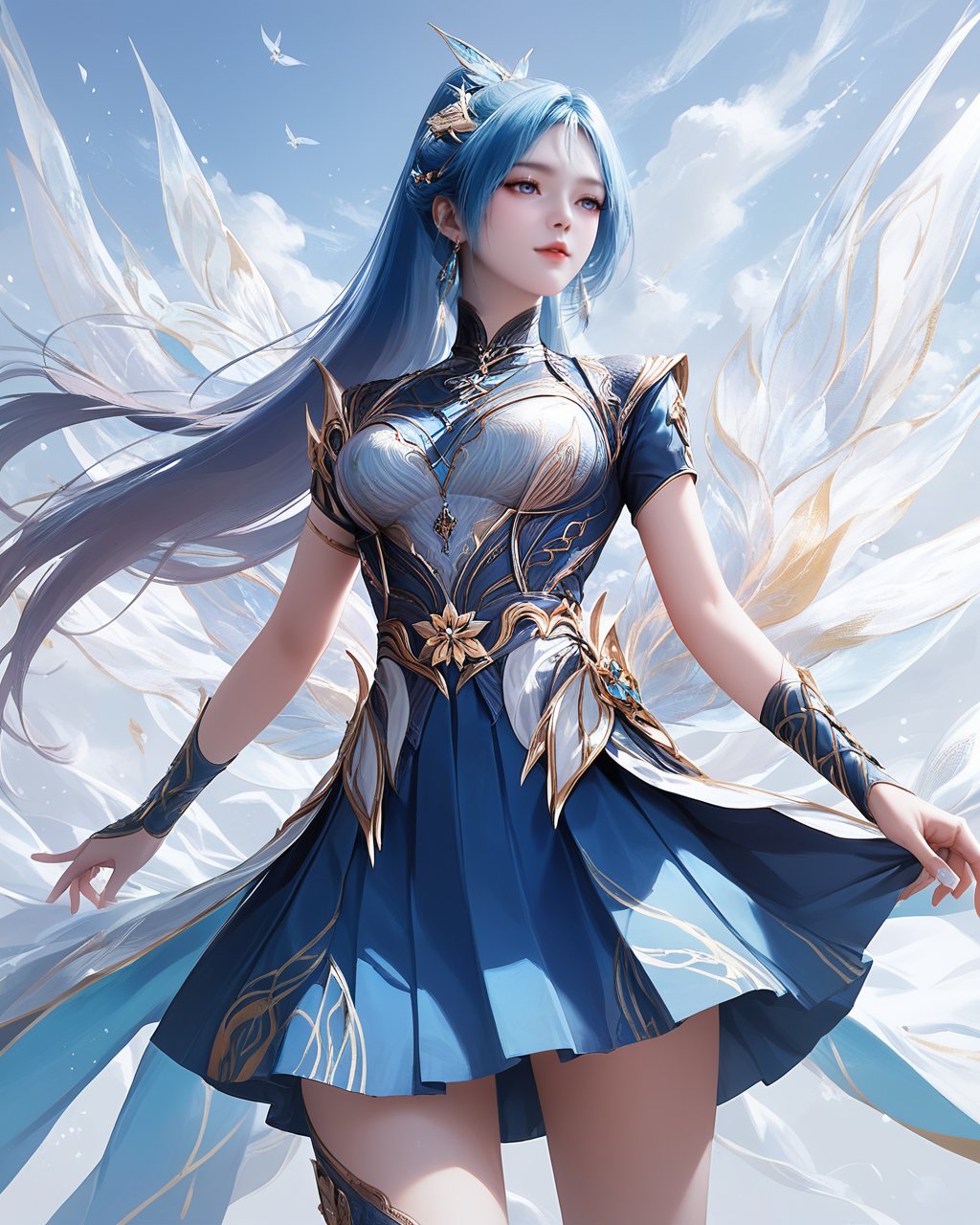 1girl,  solo,  skirt by 曦 on Tensor.Art