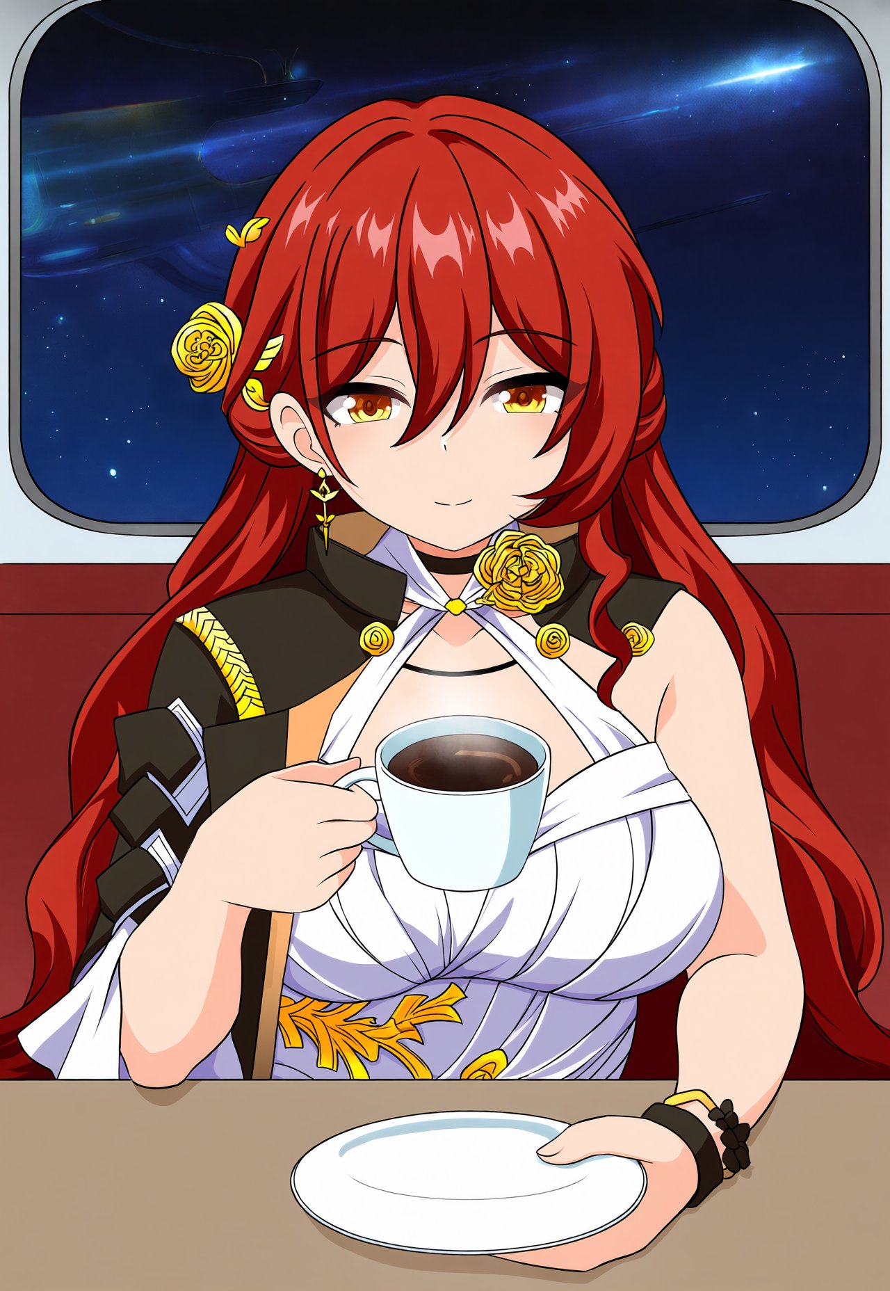 1girl,  himeko \(honkai: star rail\),  mature female by Alt4Pai on Tensor.Art