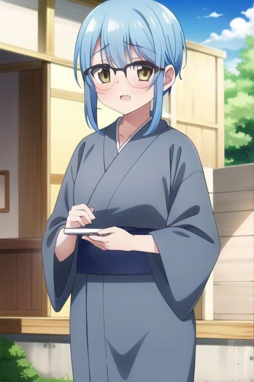 (masterpiece),  tsurumi hisui,  glasses by Ttan on Tensor.Art